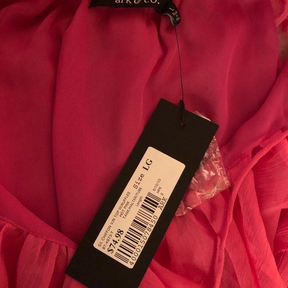 BNWT Women’s Ark & Co. Hot Pink Tank/Halter - Picture 8 of 9